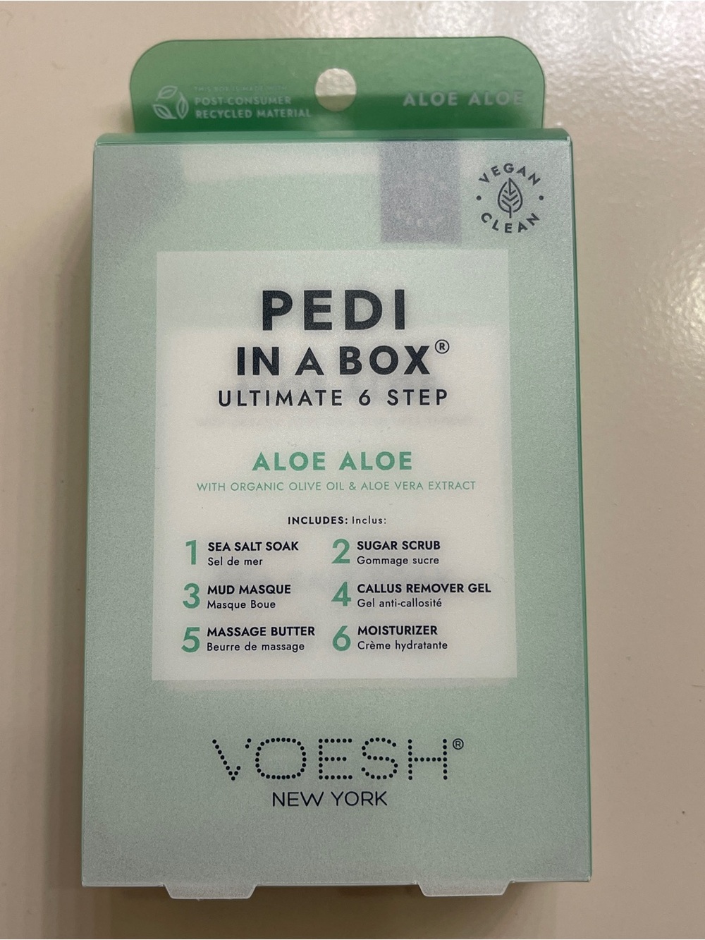 Voesh Pedi In A Box Aloe Aloe Ultimate 6-Step Pedicure Kit